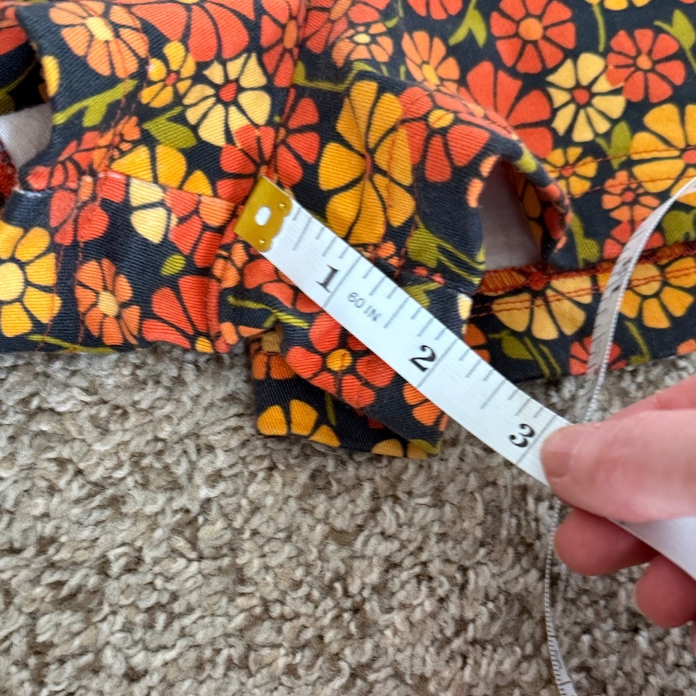 Miracle Eye Marigold Floral Zip-Up Romper - Picture 8 of 10